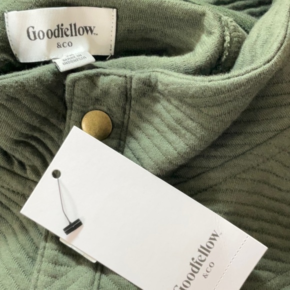 Goodfellow & Co Men's Quilted Snap Pullover Sweatshirt Various Sizes - Picture 9 of 12